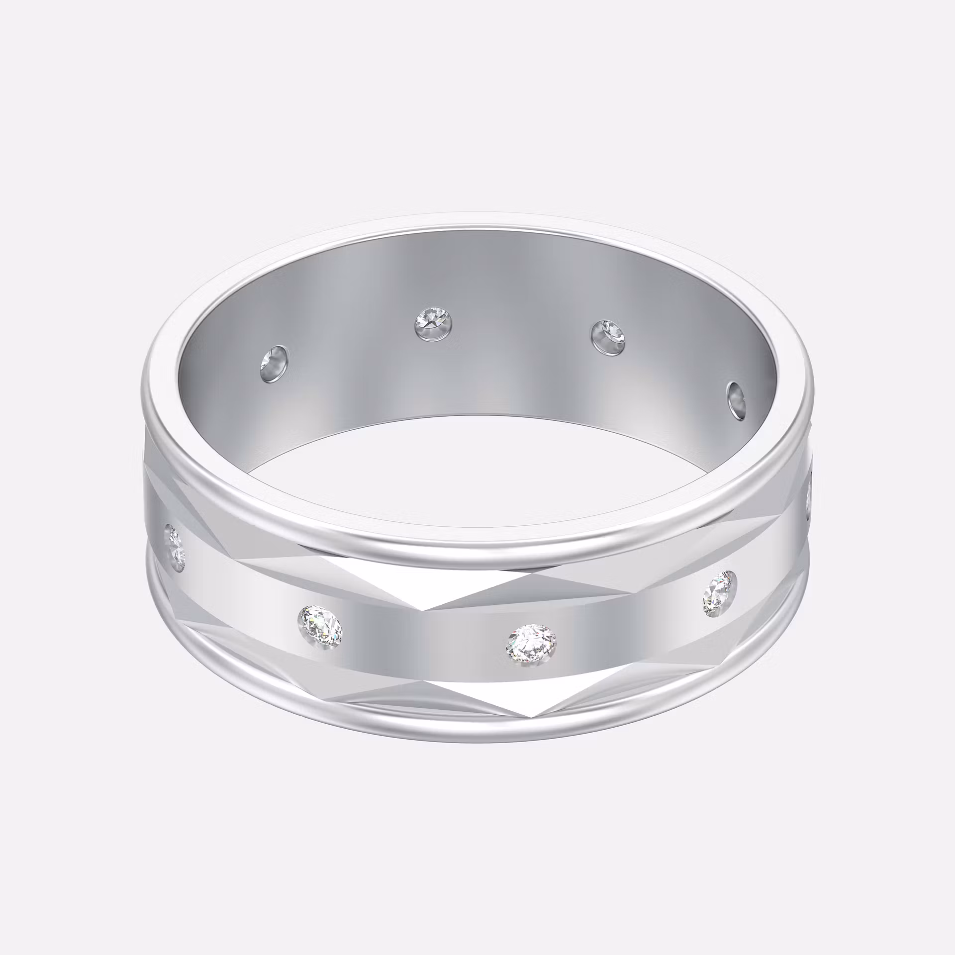 Jason Segal Sterling 10-Facet Diamond 9″ Ankle Bracelet - Image 2